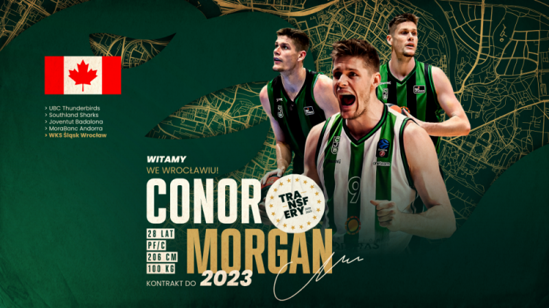 Conor Morgan w Śląsku Wrocław - fot. wks-slask.eu