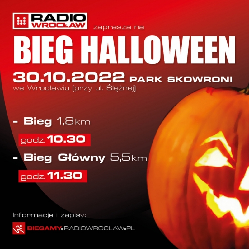 Bieg Halloween Radia Wrocław - fot. RW