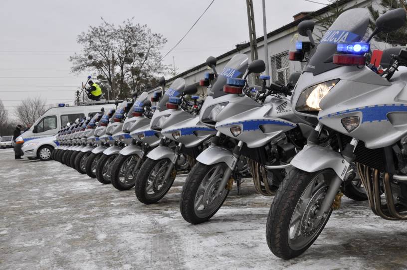 Nowe motocykle dla policji (ZDJĘCIA) - Fot. Michał Waszkiewicz