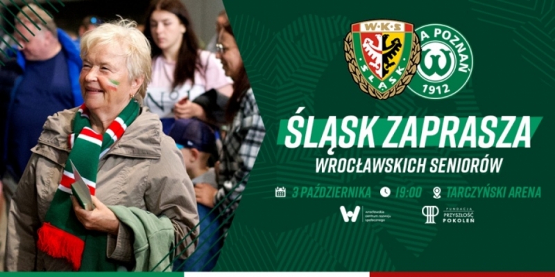 Wrocławscy seniorzy wyprowadzą na boisko piłkarzy Śląska - fot. slaskwroclaw.pl