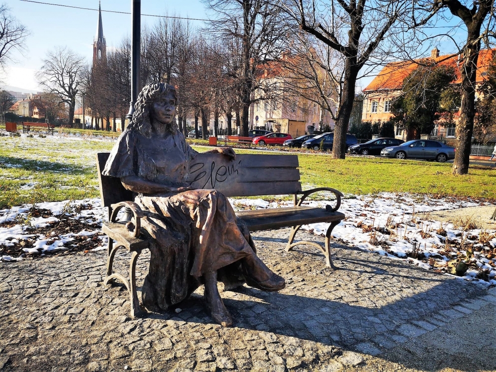 Mieszkańcy Bielawy mogą już głosować w tegorocznej edycji budżetu obywatelskiego - Ławeczka Eleni - zwycięzca poprzedniej edycji BBO / fot: FB Andrzej Hordyj