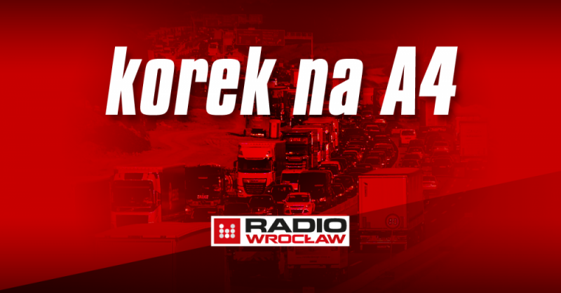 Jedna osoba ranna po wypadku na autostradzie A4 - fot. Radio Wrocław