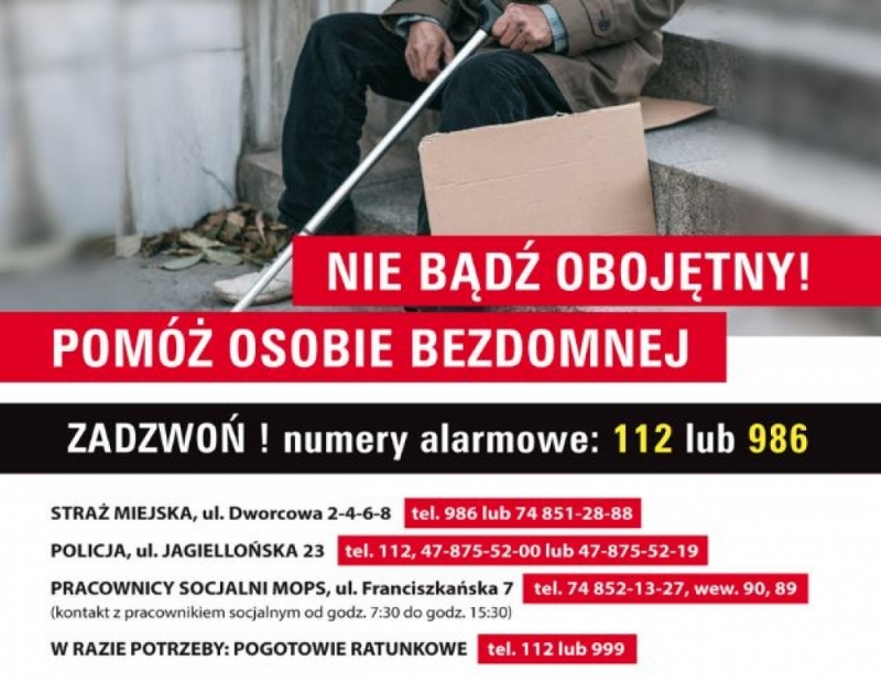 Nie bądźmy obojętni na potrzebujących - apelują świdnickie instytucje - fot. MOPS Świdnica