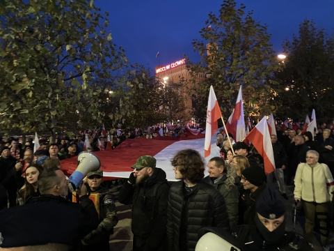 Narodowcy przeszli przez Wrocław - 1