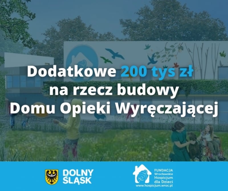Dodatkowe pieniądze na budowę Domu Opieki Wyręczającej we Wrocławiu - fot. mat. prasowe