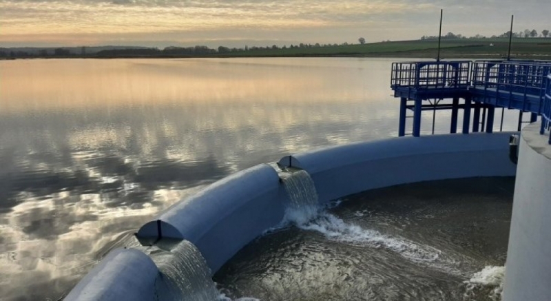 Zakończono remont zbiornika retencyjnego Przeworno na rzece Krynka - fot. Wody Polskie