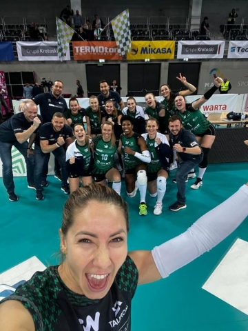 Siatkarki #VolleyWrocław wracają z Łodzi z tarczą