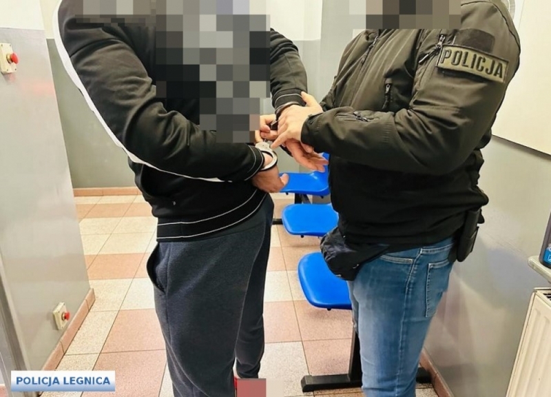 Areszt dla agresywnego mieszkańca Legnicy - Fot: dolnośląska policja