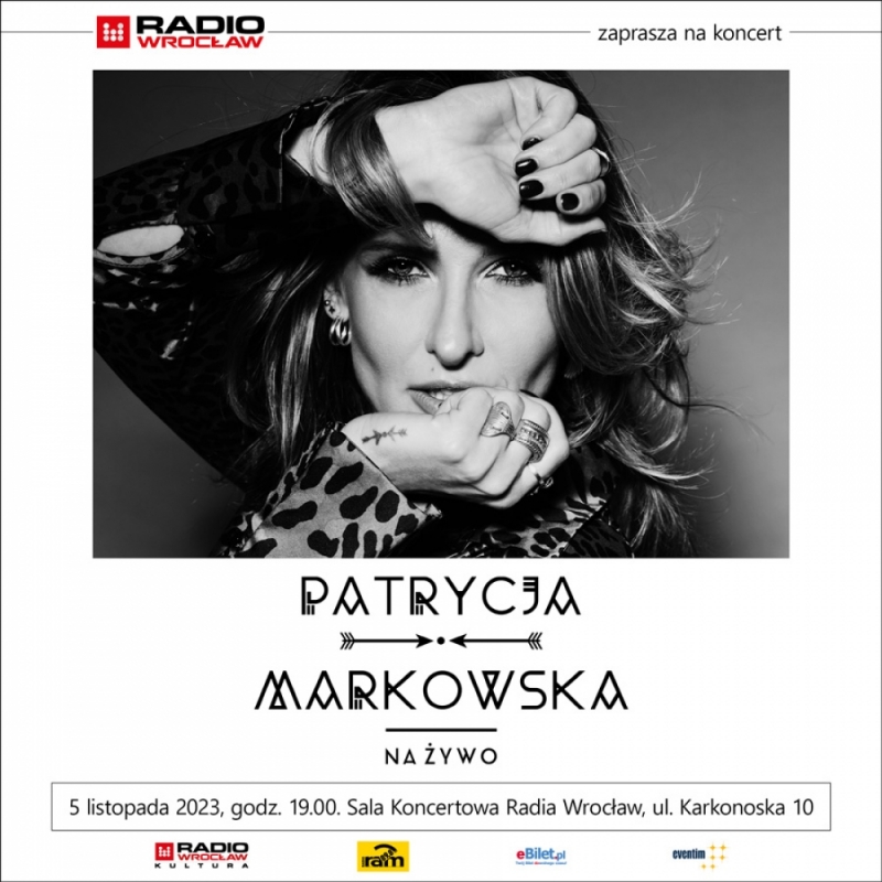 Patrycja Markowska ponownie w Sali Koncertowej Radia Wrocław - fot. materiały prasowe