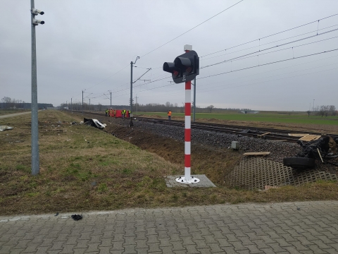 Śmiertelny wypadek na przejeździe kolejowym - 0