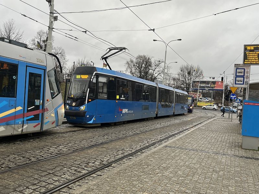 Na przystanku Wrocław Nadodrze wykoleił się tramwaj - fot. Joanna Jaros