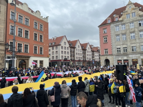 Rok temu wybuchła wojna. Wrocław solidarny z Ukrainą - 1