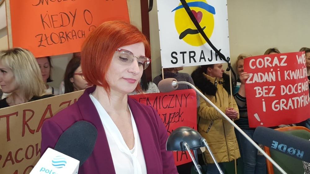 MOPS w Legnicy strajkuje - Fot: AR