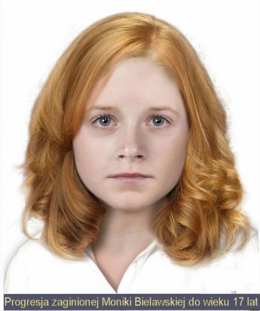 Maleją szanse na ustalenie losów Moniki Bielawskiej - zaginęła w Legnicy kiedy miała półtora roku - fot. KMP w Legnicy/ W 2010 roku policyjni eksperci określili, że tak może wyglądać Monika Bielawska