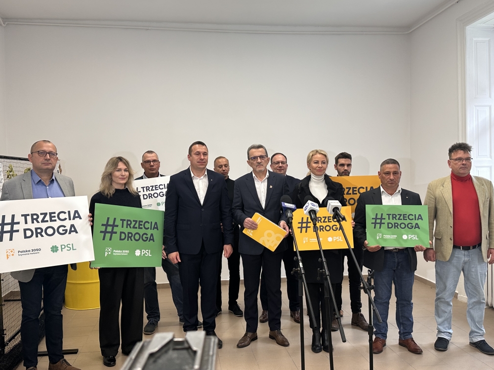 "Trzecia Droga" - Polska 2050 i PSL przedstawili się Dolnoślązakom - fot. Jakub Dworzecki