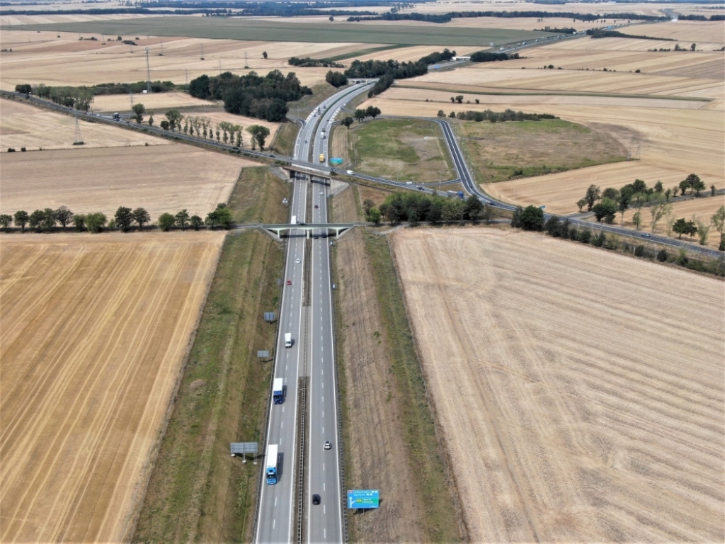 Uwaga, kierowcy - na węźle Złotoryja na A4 poważne zmiany - fot. Twitter GDDKiA
