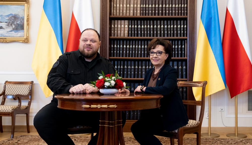 Marszałek Witek wyróżniona odznaczeniem "Za zasługi dla narodu ukraińskiego" - fot. Twitter / Kancelaria Sejmu