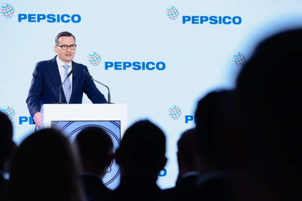 Otwarcie nowej fabryki PepsiCo z udziałem premiera Morawieckiego - fot. KPRM