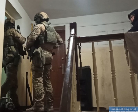 Policja rozbiła grupę zbrojną zajmującą się handlem narkotykami; siedem osób aresztowanych - 1