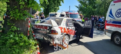 Dramatyczne chwile podczas Rajdu Strzelińskiego - 0