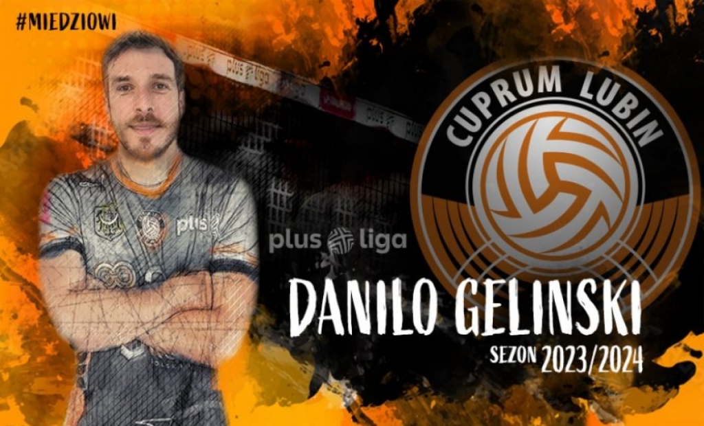 Gelinski nowym siatkarzem Cuprum Lubin - fot. ks.cuprum.pl
