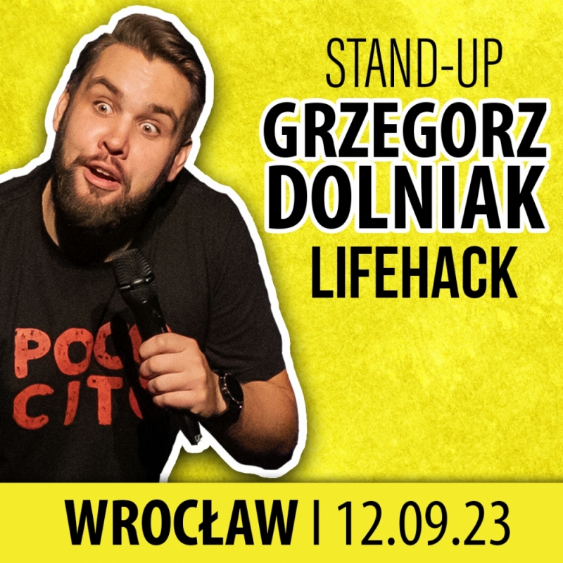 Grzegorz Dolniak STAND-UP - fot. mat. prasowe