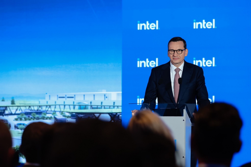 Intel zainwestuje 4,6 mld dol. i zatrudni 2 tys. osób w nowym zakładzie k. Wrocławia  - fot. KPRM