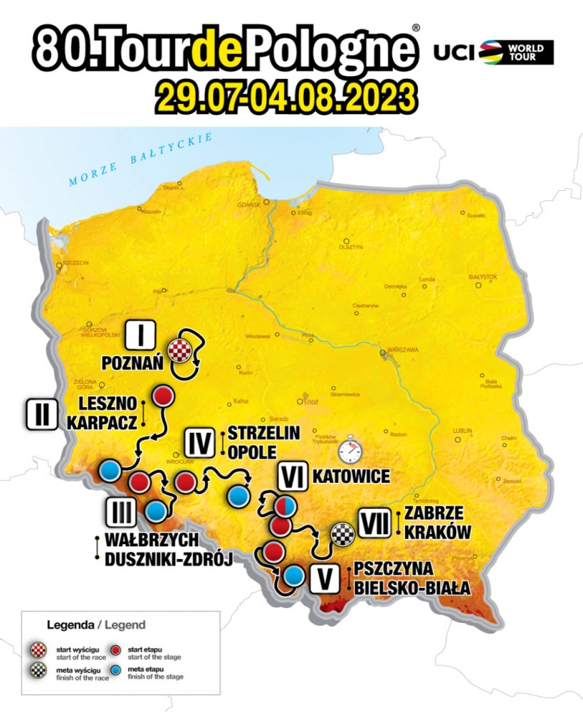 Tour de Pologne - trzy z siedmiu etapów na Dolnym Śląsku - fot. mat. prasowe