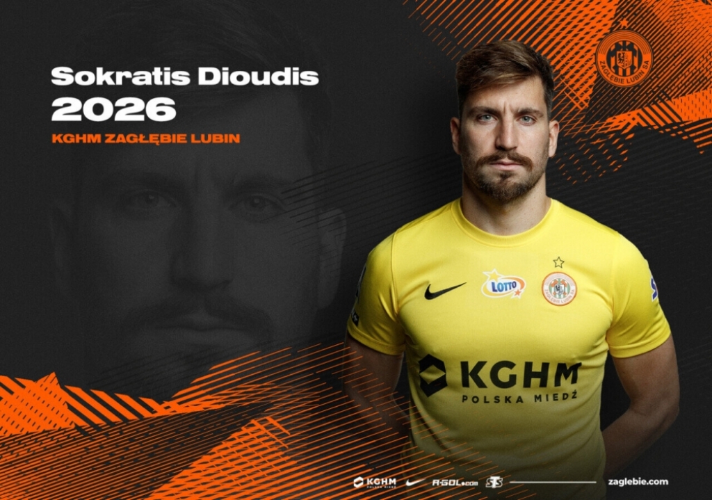 Dioudis przedłużył umowę z Zagłębiem Lubin - fot. zaglebie.com