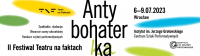 RWK:  Antybohaterka – II Festiwal Teatru na faktach i program 23. MFF Nowe Horyzonty