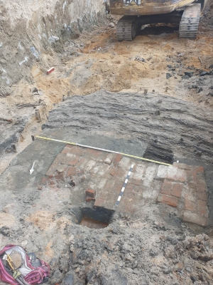 Przy budowie domu odkryto skraj fosy bastionu nowomiejskiego z XVIII wieku - 0