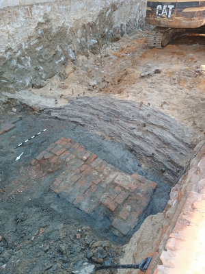Przy budowie domu odkryto skraj fosy bastionu nowomiejskiego z XVIII wieku - 1