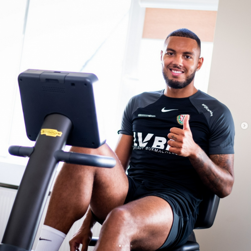 Kenneth Zohore nowym zawodnikiem Śląska - fot. Śląsk Wrocław/ Instagram