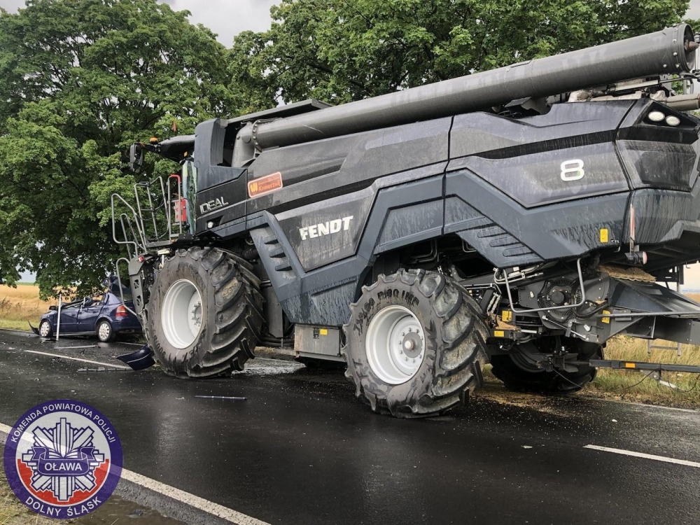 Śmiertelny wypadek na trasie Strzelin-Oława. Droga jest zablokowana - fot. Policja Oława