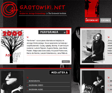 Jerzy Grotowski w internecie - 