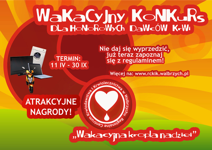 Konkurs dla dawców krwi -