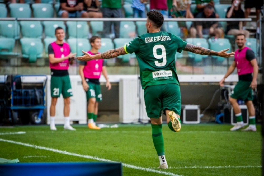 Erix Exposito został najlepszym piłkarzem sierpnia - fot. slaskwroclaw.pl/Adriana Ficek