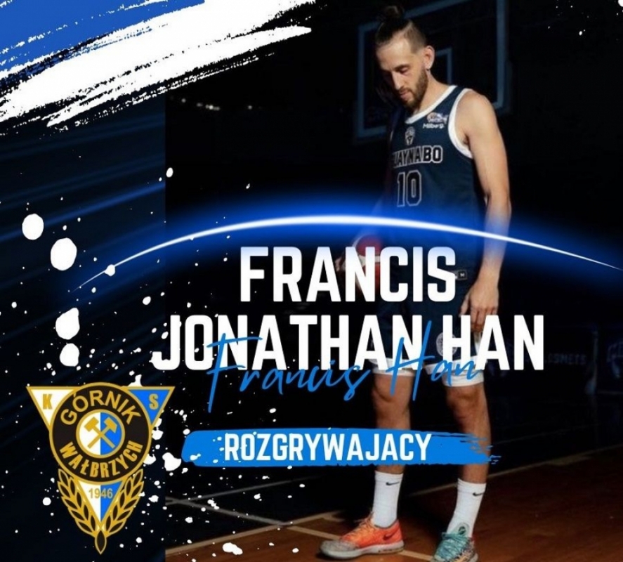 Francis Jonathan Han koszykarzem Górnika Wałbrzych - fot. Górnik Wałbrzych