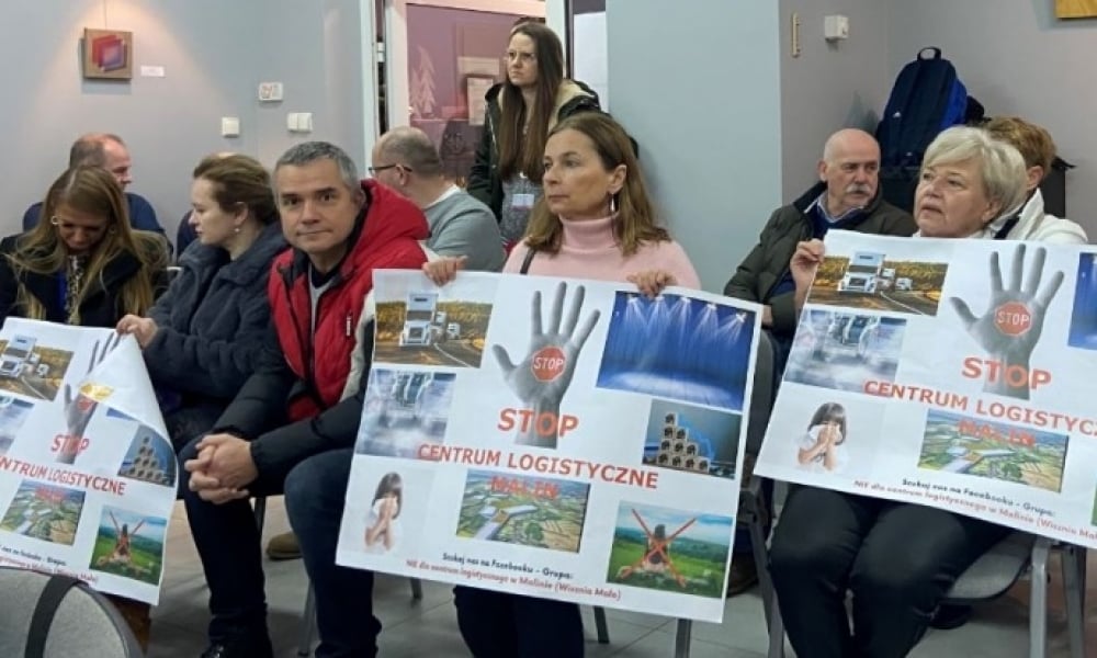 Nadzieja dla protestujących przeciw centrum logistycznemu w Malinie - Fot: archiwum Radia Wrocław