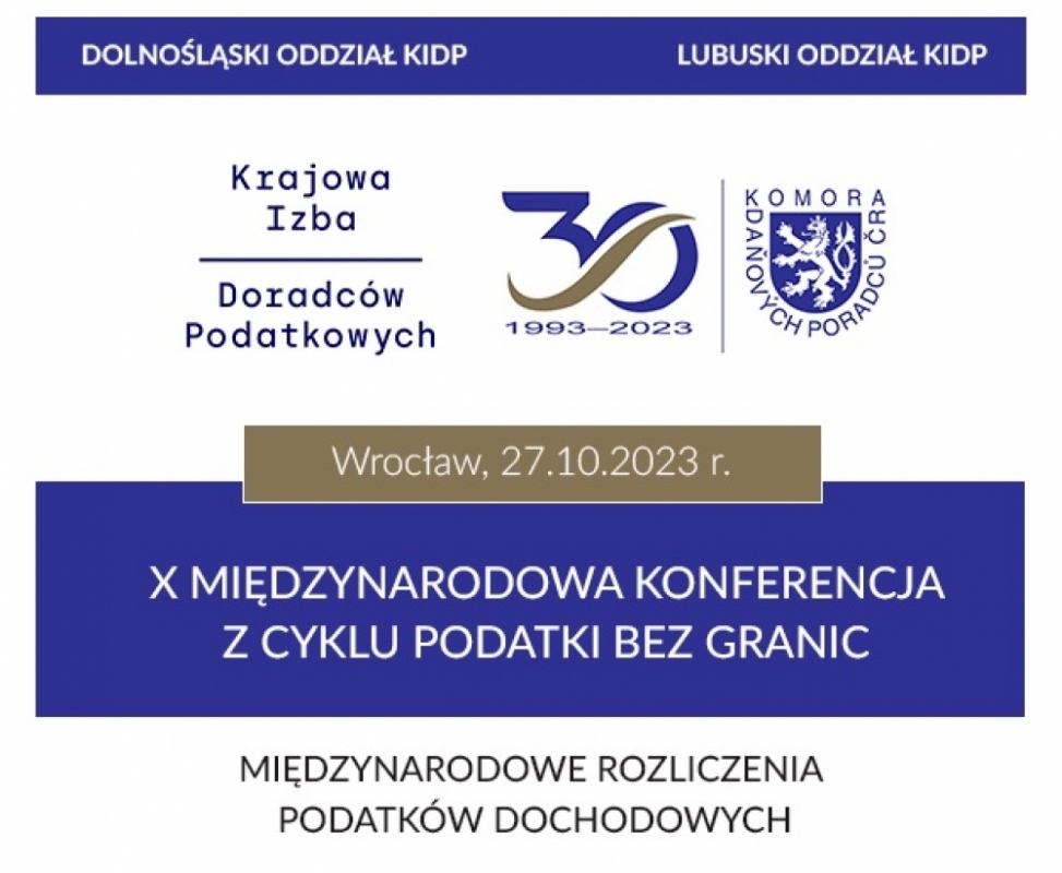 X Jubileuszowa Międzynarodowa Konferencja z cyklu „Podatki bez granic” - fot: materiały prasowe