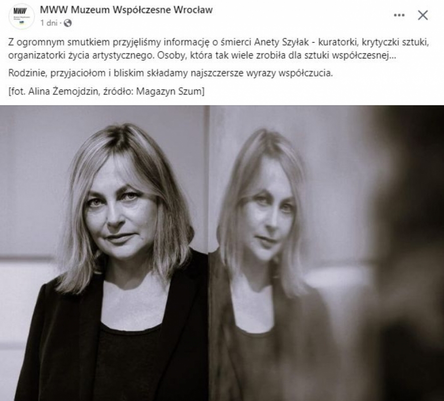 Zmarła Aneta Szyłak - fot. Facebook MWW