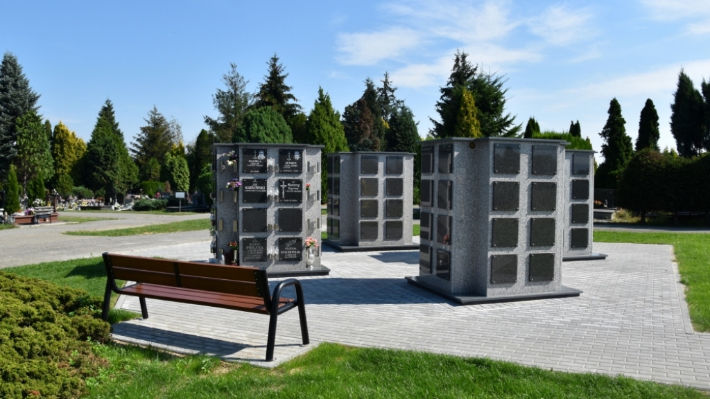Dzierżoniów zainwestuje w cmentarz komunalny - kolumbarium na cmentarzu komunalnym - fot. UM Dzierżoniów