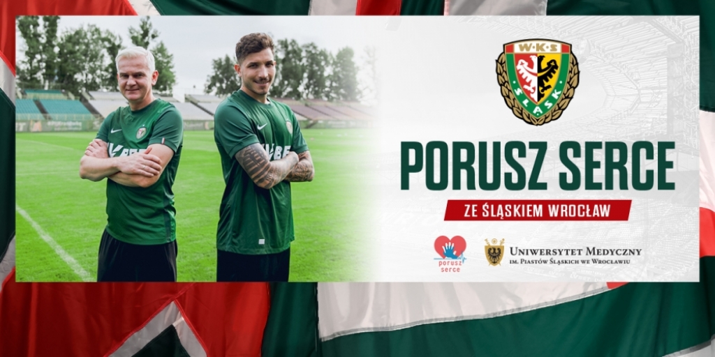"Porusz serce" ze Śląskiem Wrocław. Specjalna akcja na meczu z ŁKS-em - fot. mat. prasowe