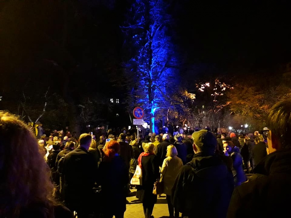 Wrocławska wspólnota żydowska upamiętniła 85. rocznicę pogromu „Nocy Kryształowej” - fot. Jakub Ciołko