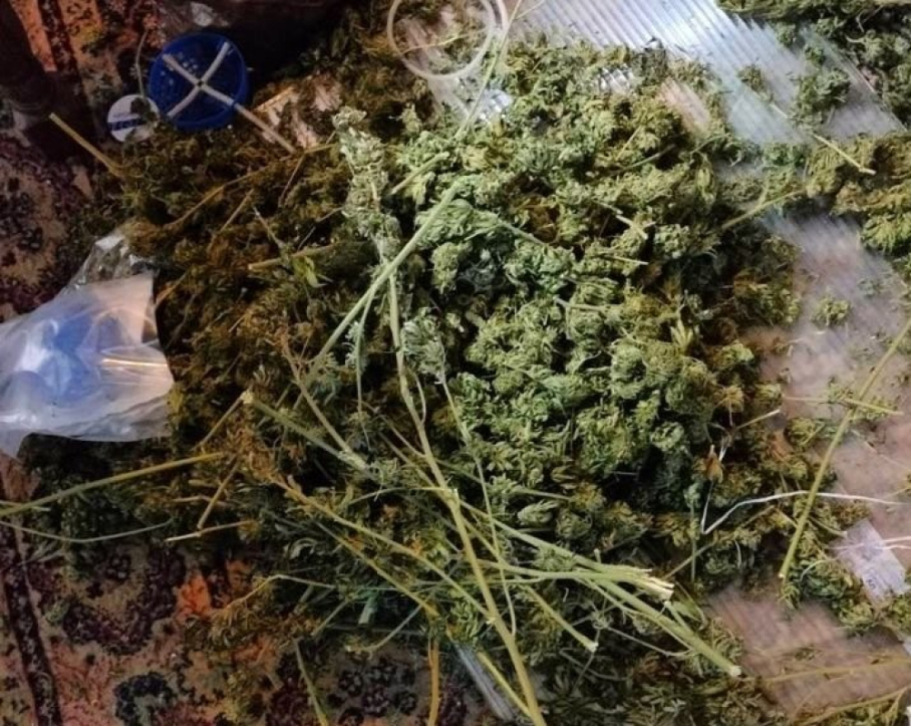 Tymczasowy areszt za posiadanie 6,7 kg marihuany - fot. Policja