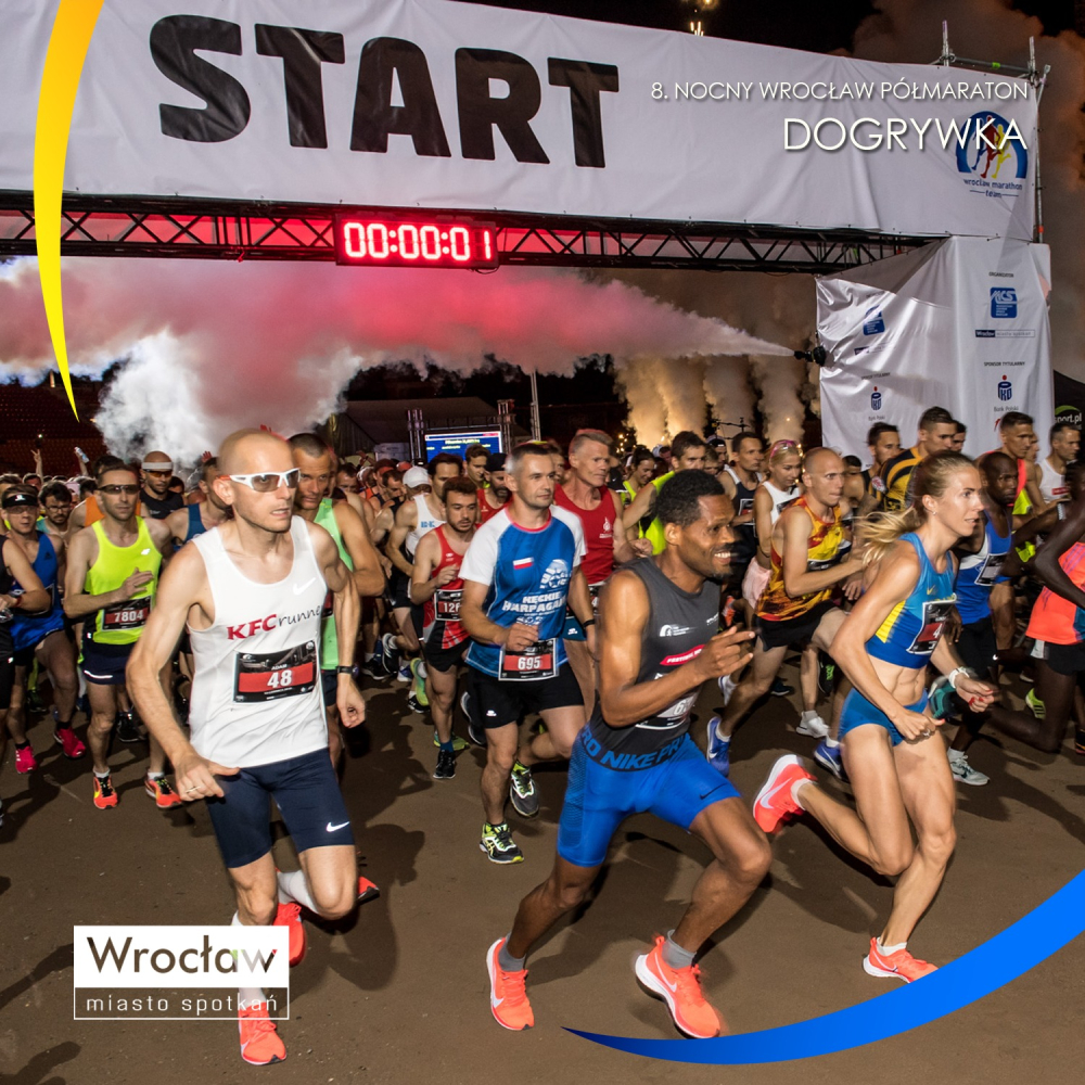 W sylwestrową noc startują zapisy na jubileuszowy 10. Nocny Półmaraton we Wrocławiu - Fot: materiały prasowe
