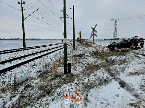 Zderzenie pociągu z osobówką koło Strzelina  - 3