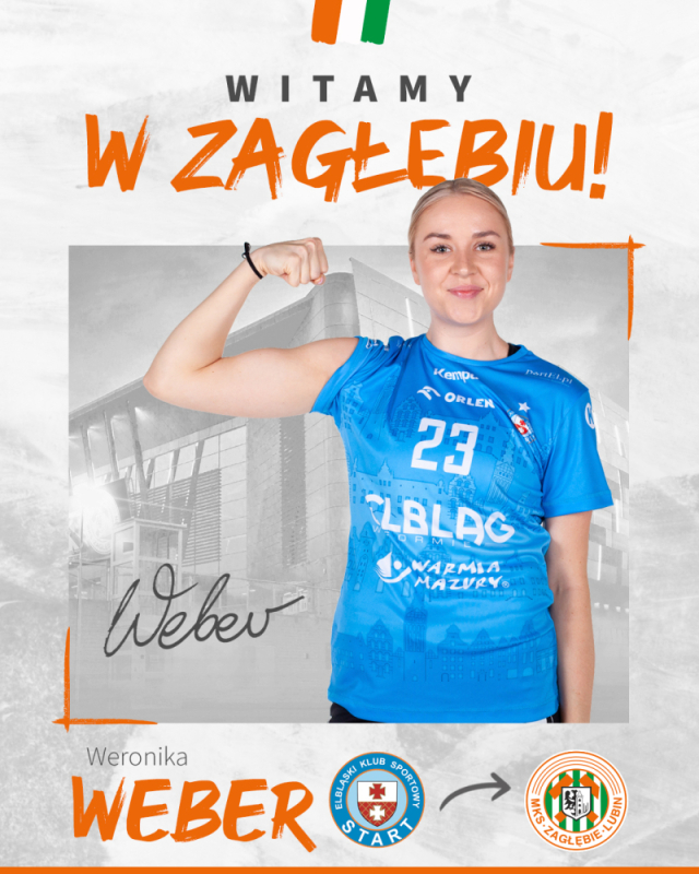 Weronika Weber będzie grać w KGHM MKS Zagłębiu - fot. zaglebie.lubin.pl