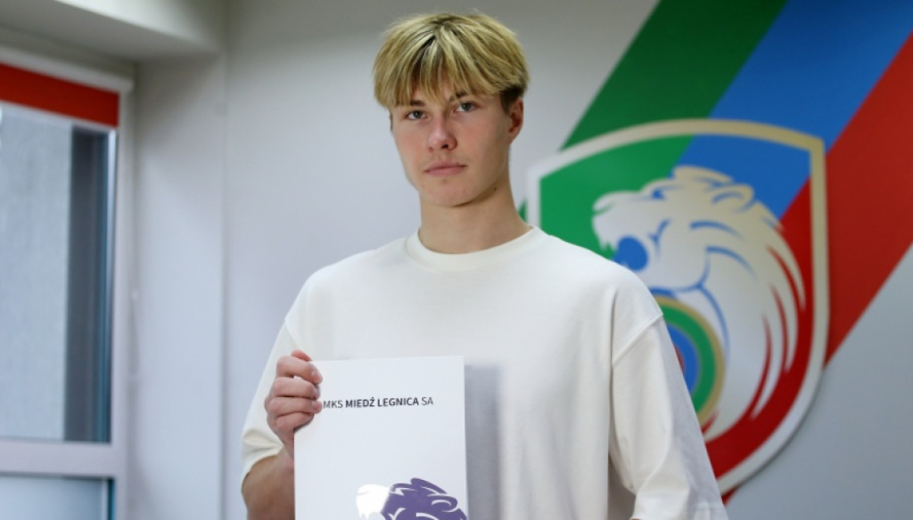 Vitalii Diachenko podpisał kontrakt z Miedzią Legnica - fot. miedzlegnica.eu