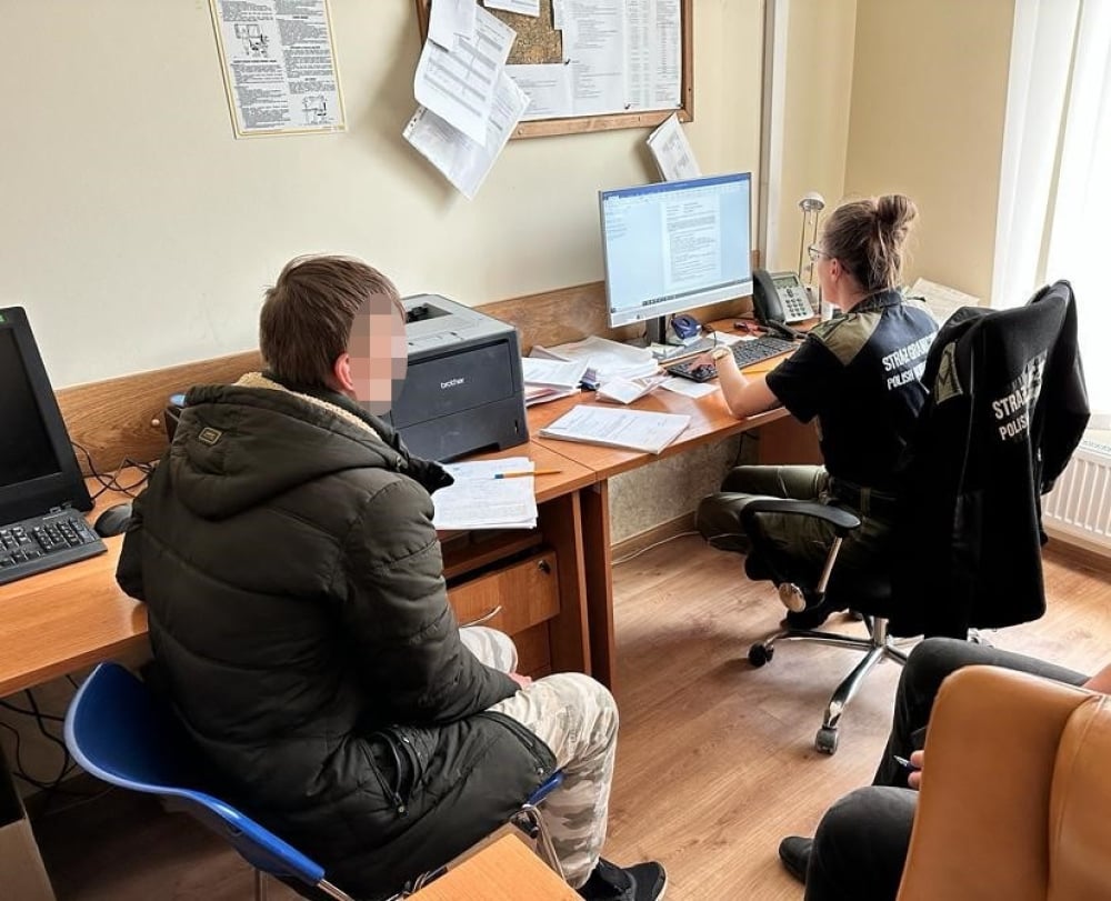 Poszukiwany Ukrainiec zatrzymany przez strażników granicznych - fot. www.nadodrzanski.strazgraniczna.pl
